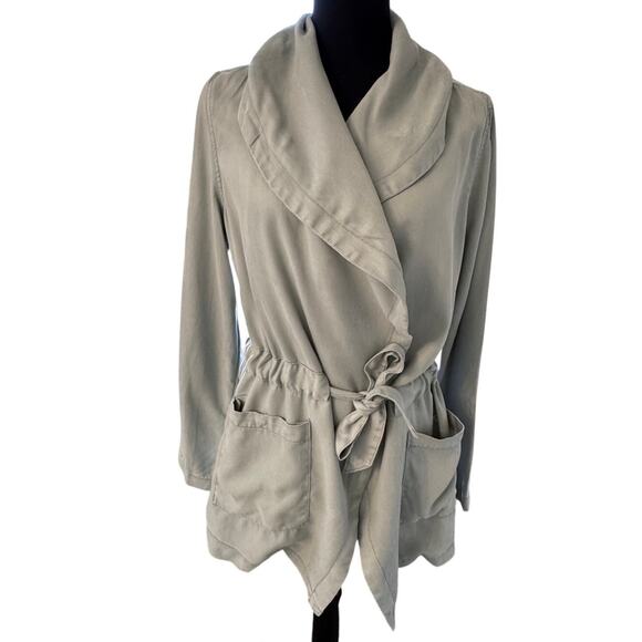 NEW MAX JEANS Women's 100% Tencel Tie Waist Jacket Size M - Picture 1 of 7